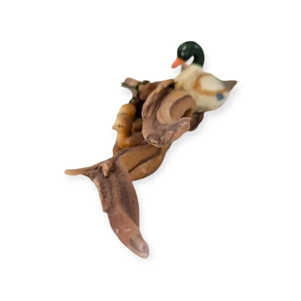 Vintage Sculpted Candle 1 Duck and 2 Ducklings 10.5